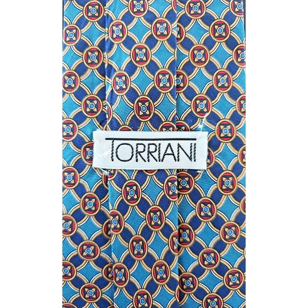 Men's Necktie Torriani Silk L58" W3.75" Blue